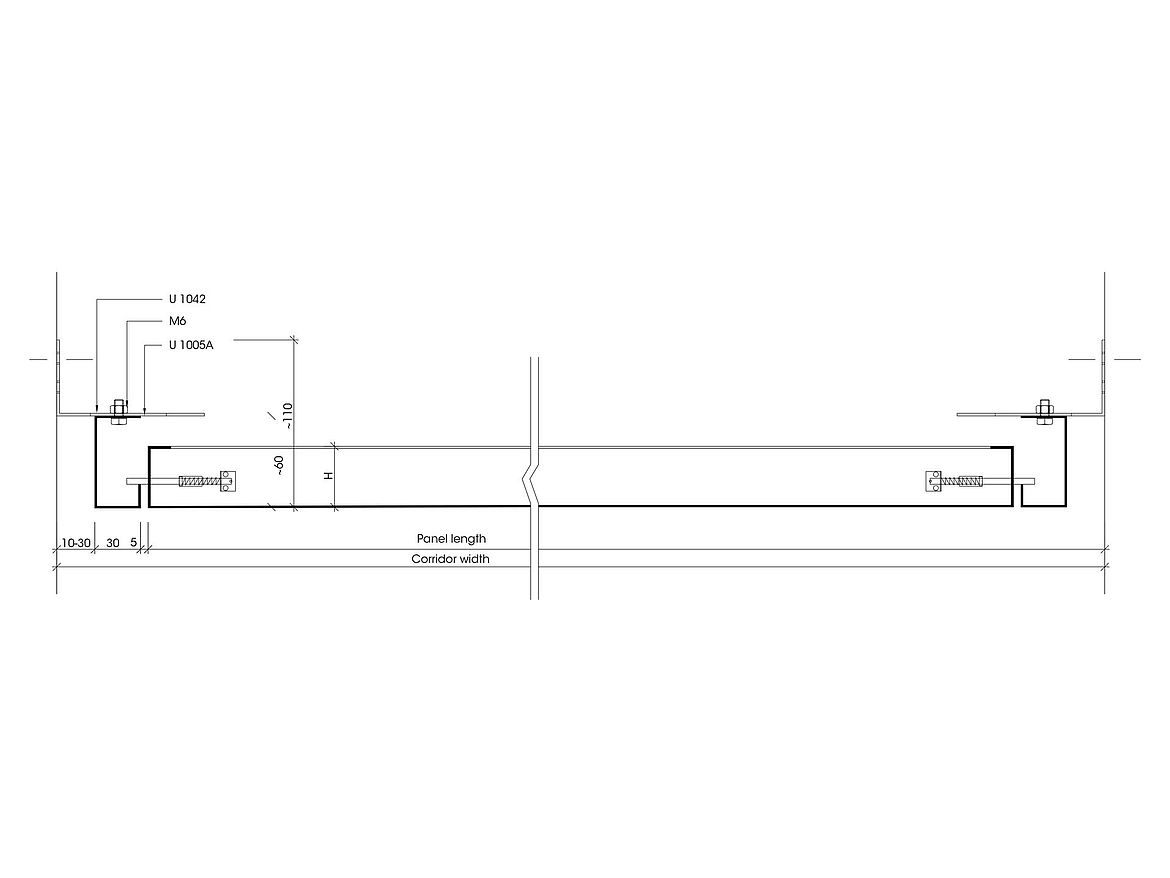 FS4.6 BR RHOMBOS expanded metal ceiling lay-on/pin locking system ...